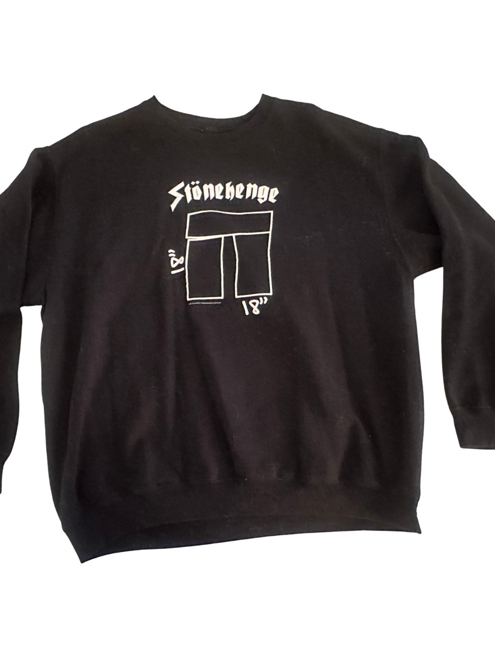 Black Graphic Crewneck Sweatshirt - Spinal Tap